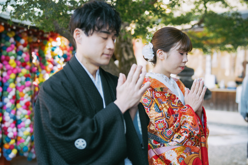 庚申堂でのお参り