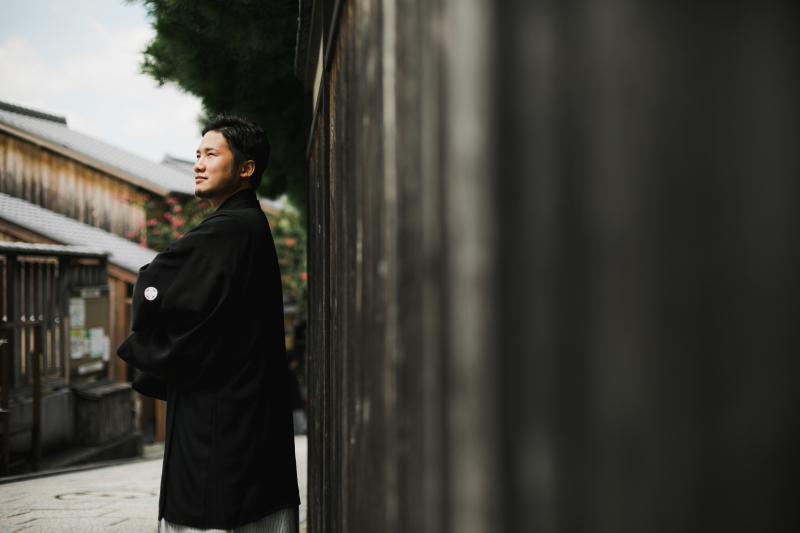 新郎のソロショット