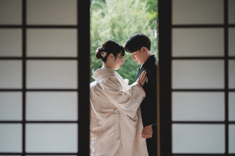 障子越し