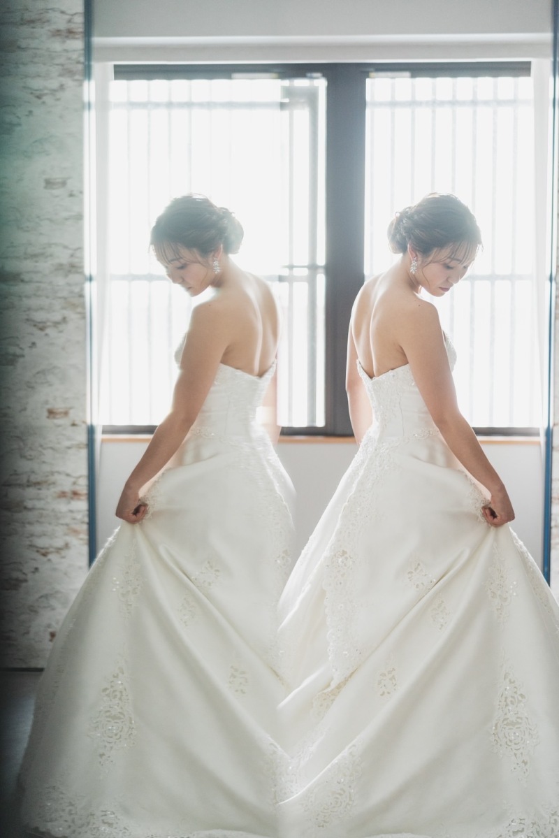 洋装へ衣装チェンジ