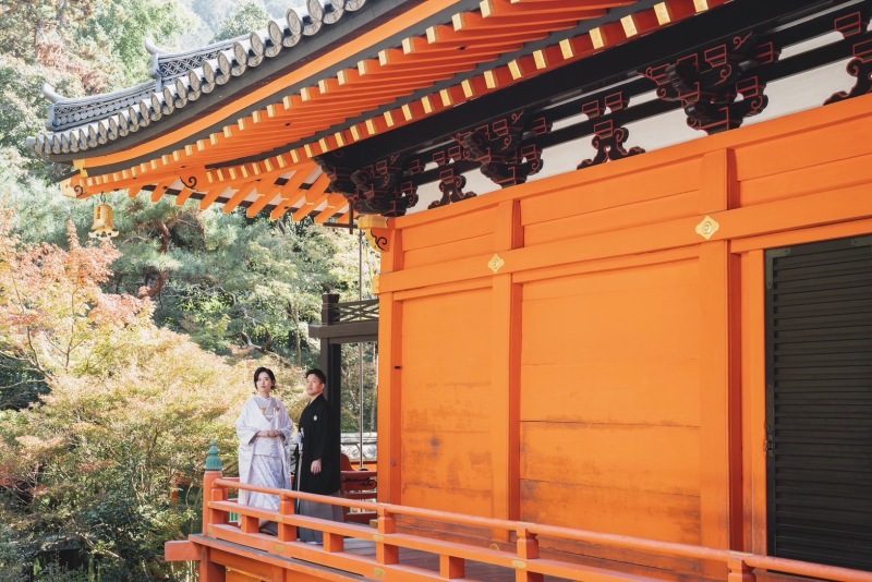 オレンジの建物がシンボル