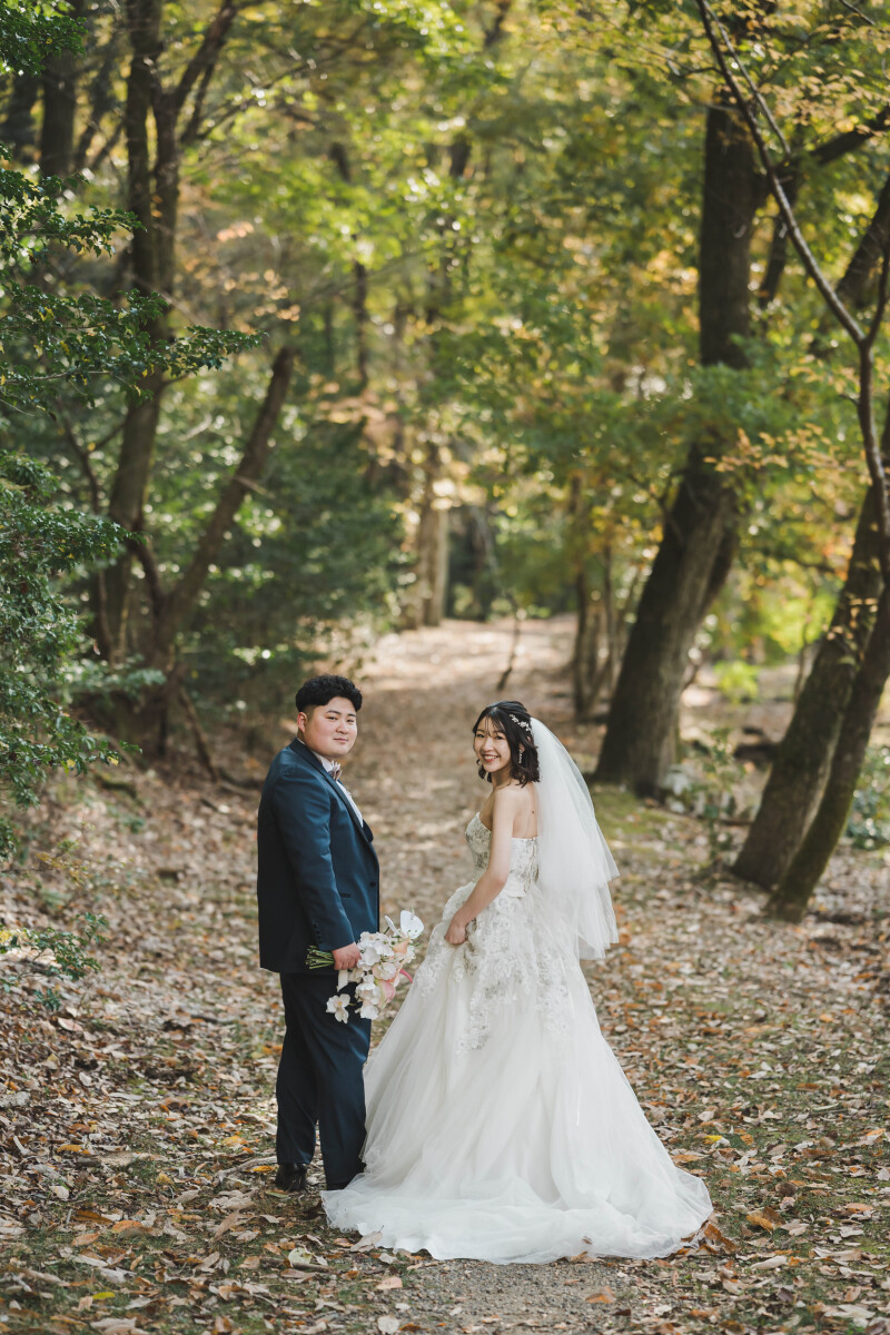 ふたりの距離が近づく、お散歩フォト
