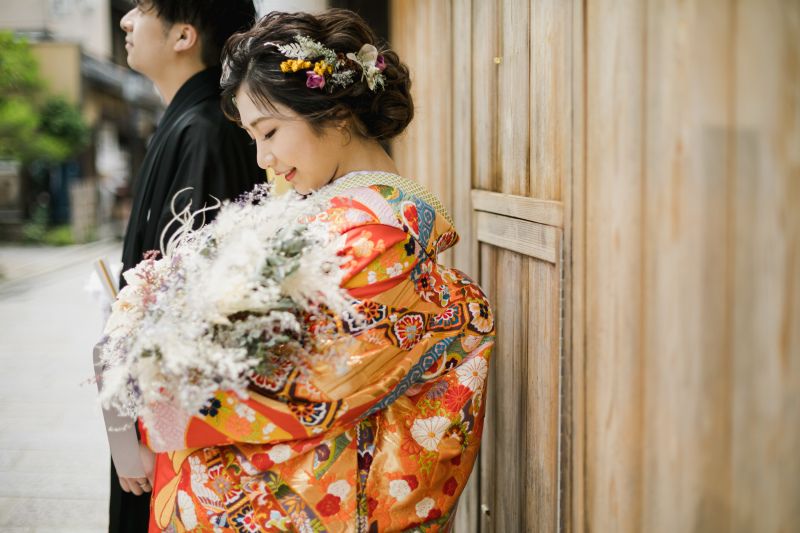 ドライフラワーのブーケ