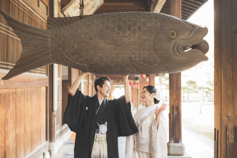 特徴的なオブジェで撮影スタート