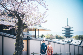 桜シーズンの和洋ロケ