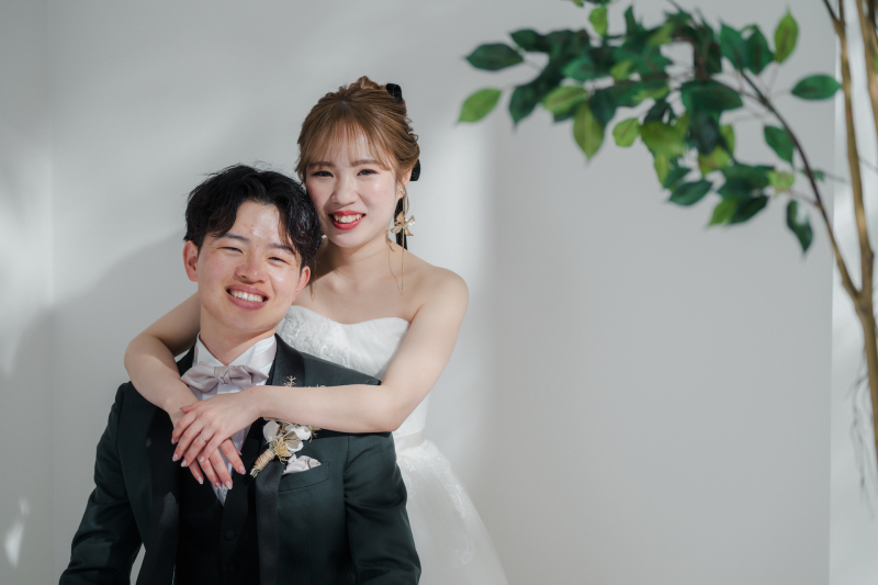 洋装はスタジオで