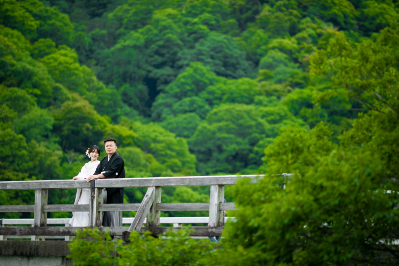 締めは橋の上で！