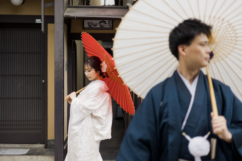 祇園の街並みと