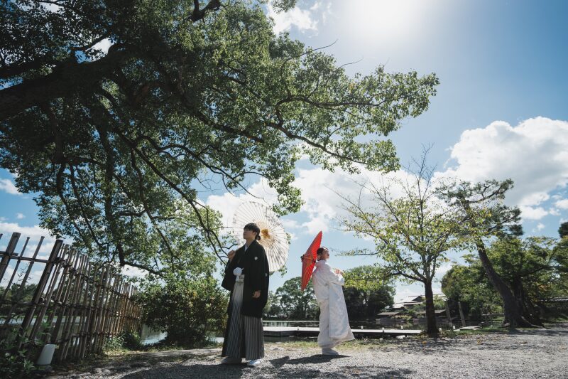 和装と洋装の撮影