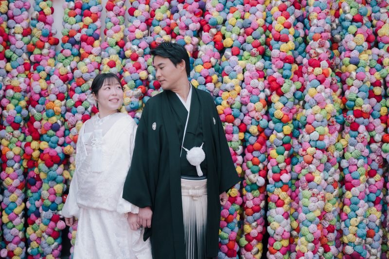 カラフルな背景と