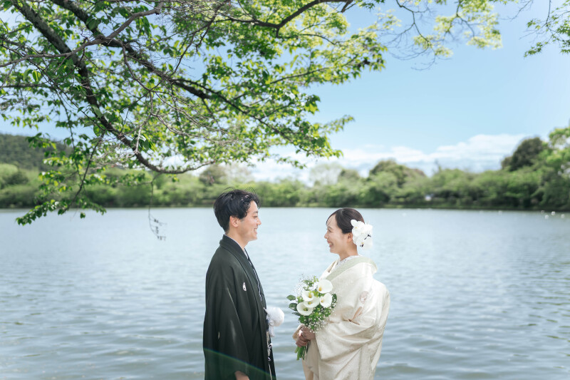 日本最古の庭池・大沢池 