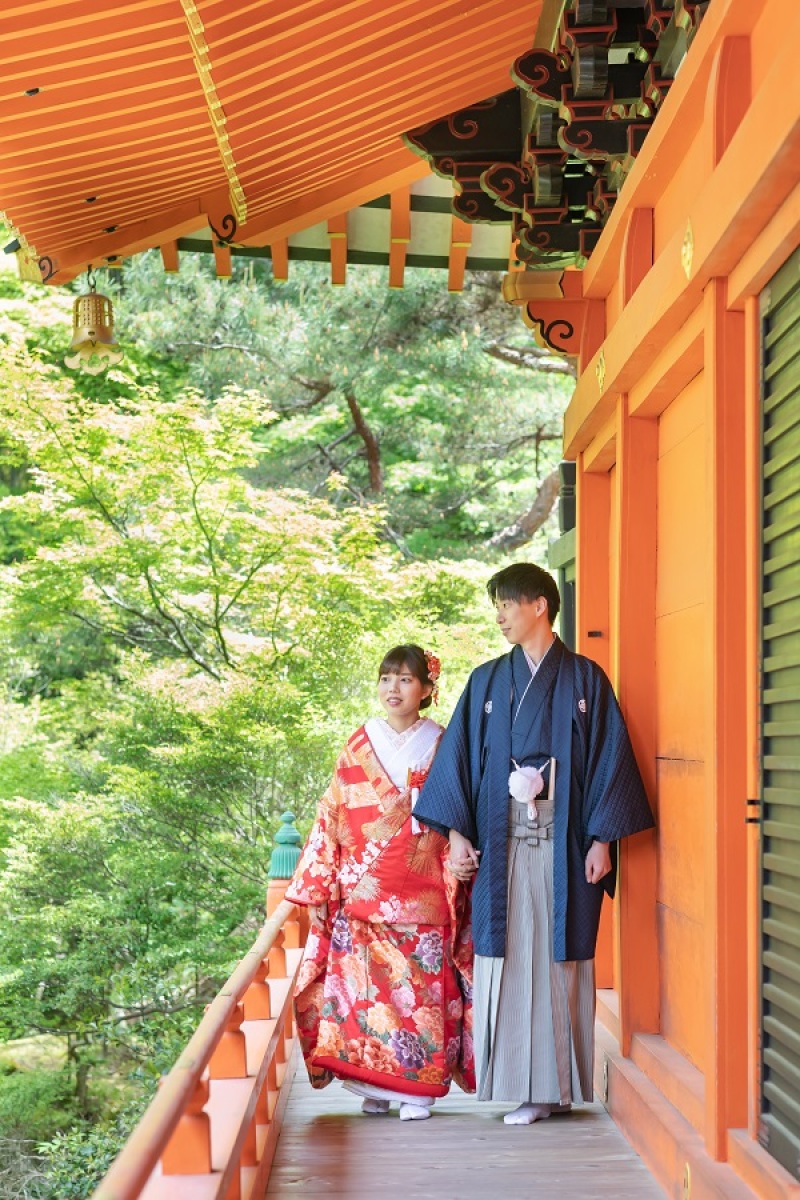 景色を眺めながら。