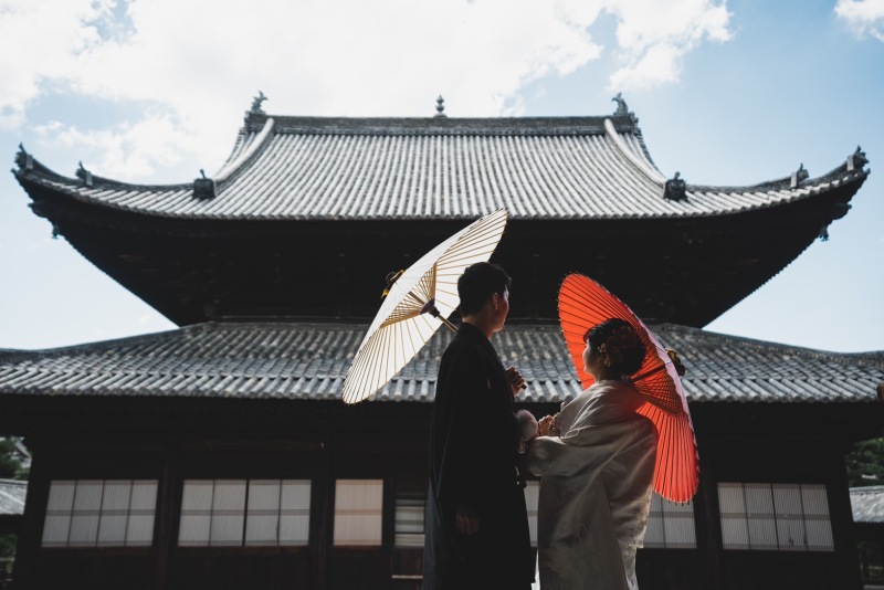 迫力ある建築物と