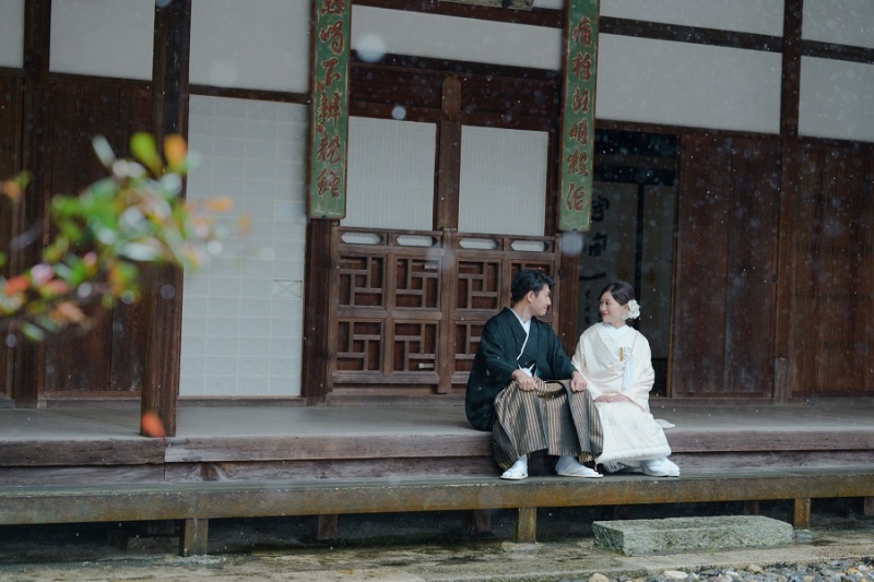 縁側でゆっくりと。