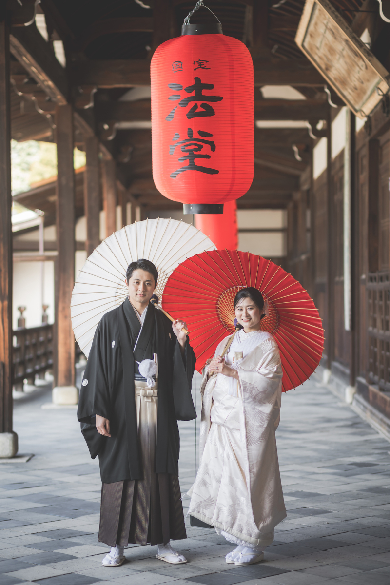 和傘を使ったお写真も！