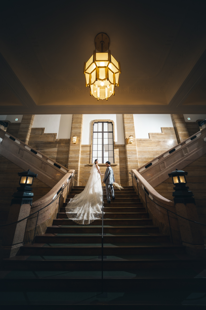 クラシックな階段で