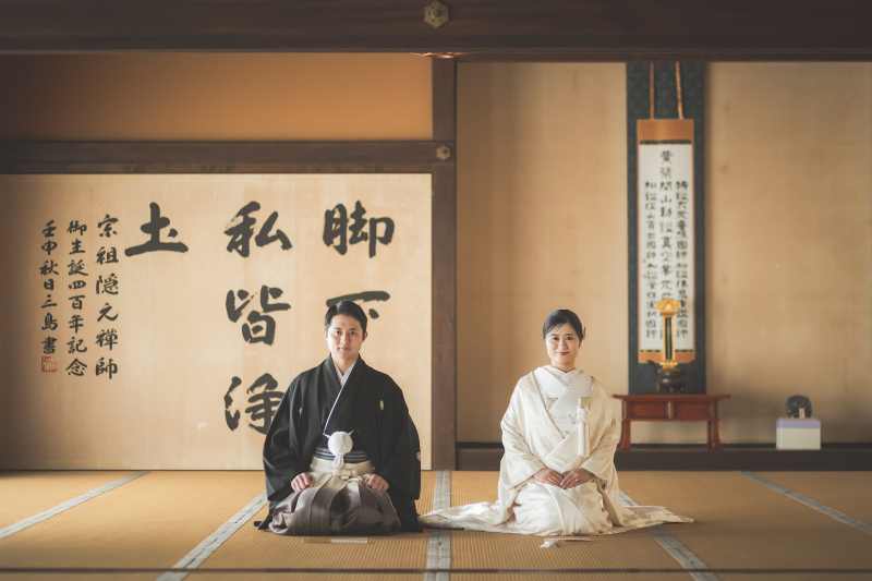 和装定番の正座撮影を