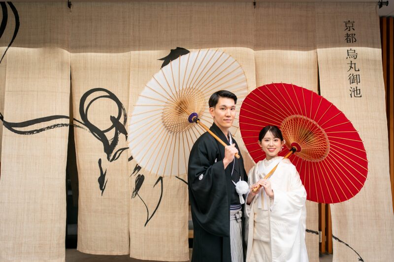 ENISHIオリジナル暖簾前