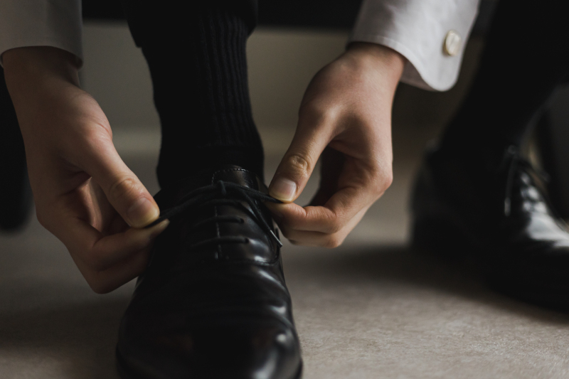 寒い冬 洋装はスタジオで