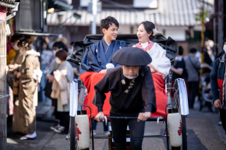 嵐山前撮り×人力車