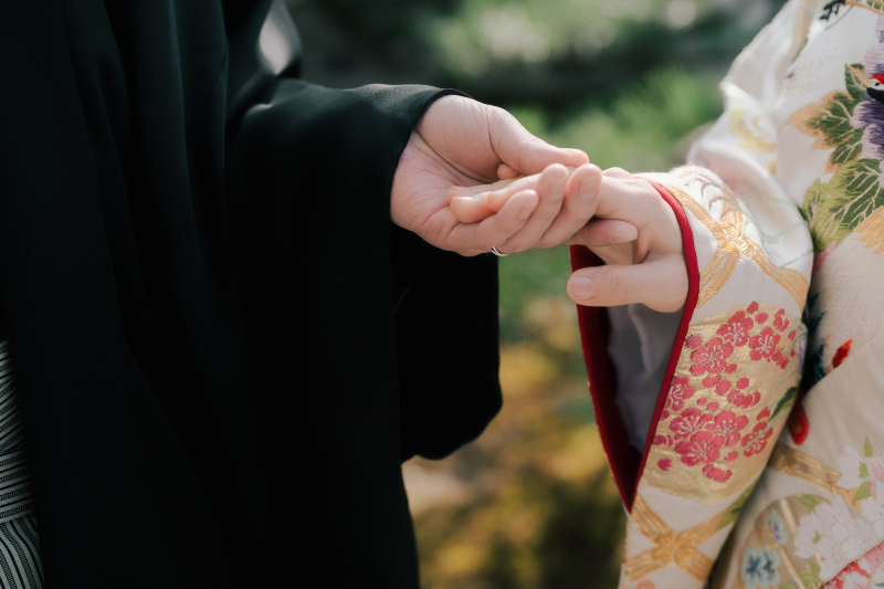 お庭へ移動して