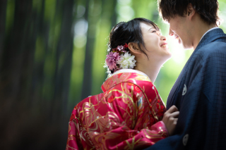 梅の時期の嵐山