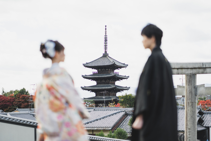 朝の東山とスタジオ撮影