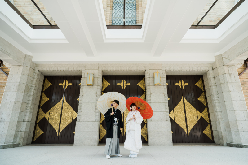 和装も似合う歴史的建造物