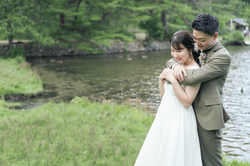 大きな池の開放感 