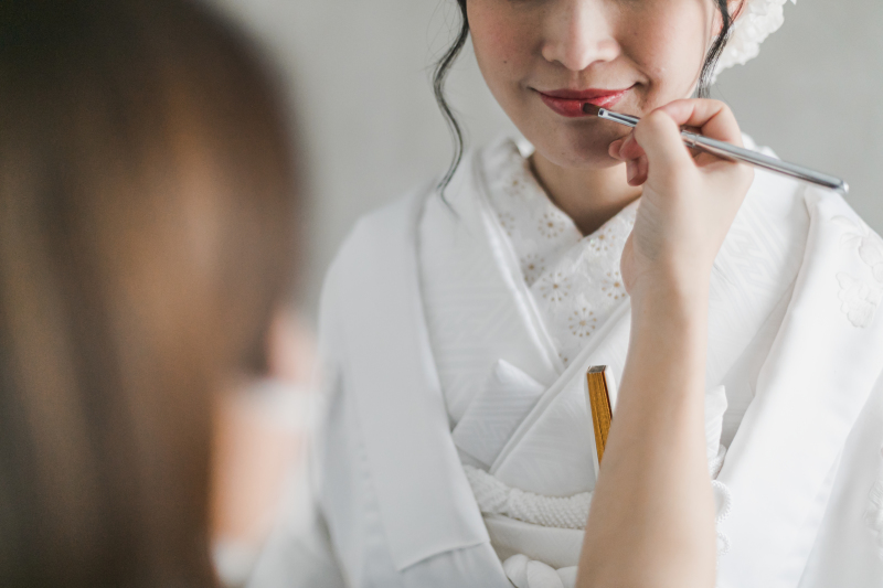 メイク直しも撮影ポイントです