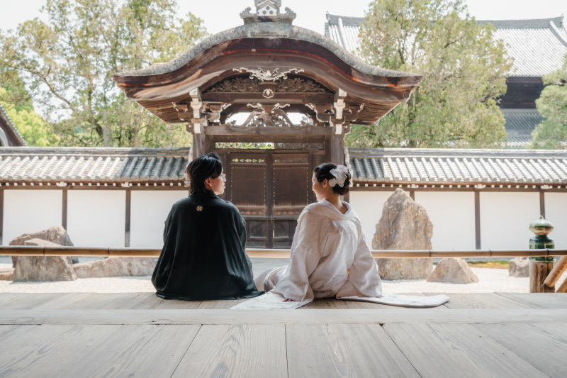 ちょっと一休みされている後ろ姿を