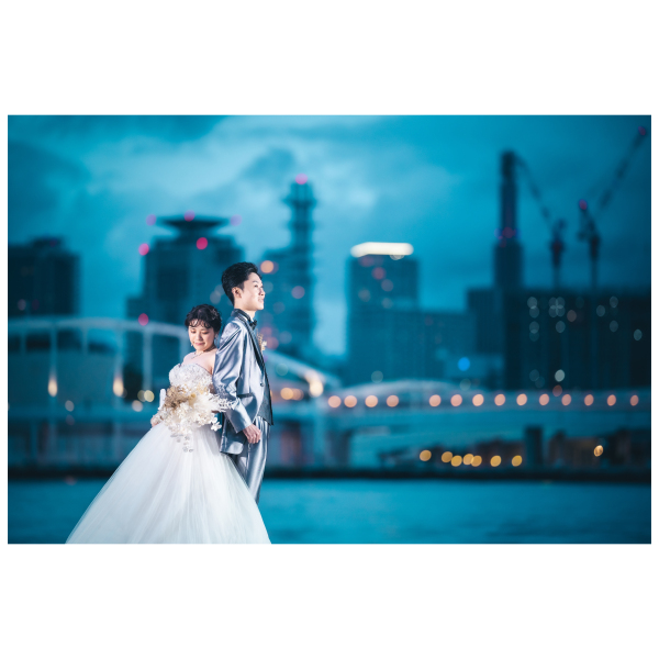 大都市の工場夜景風