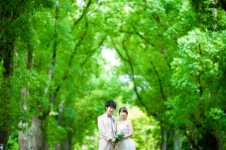 新緑に囲まれて