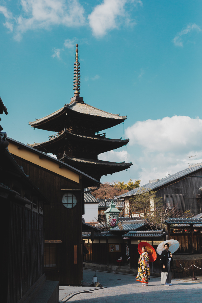 青空の下