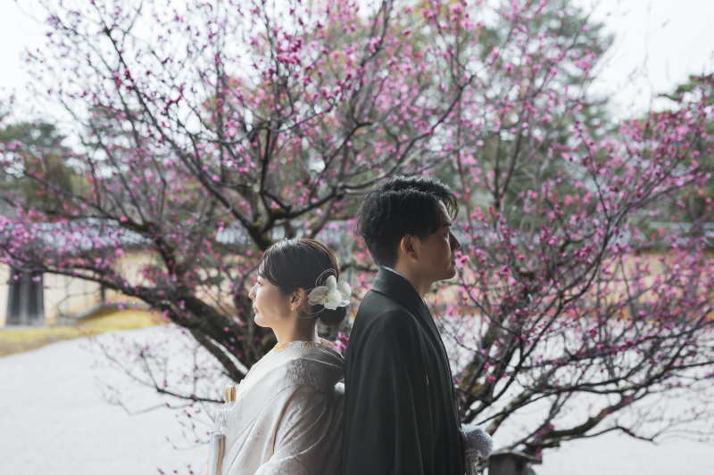 梅の時期の大覚寺