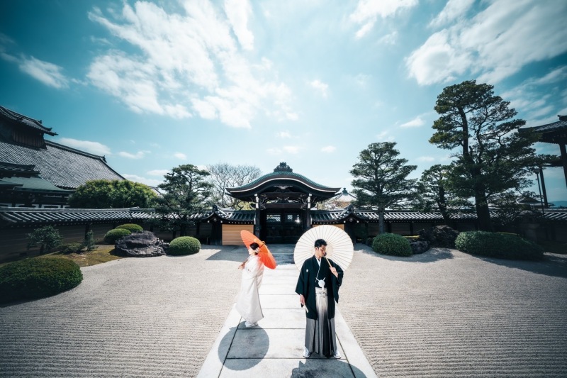 金戒光明寺で傘を使った撮影!