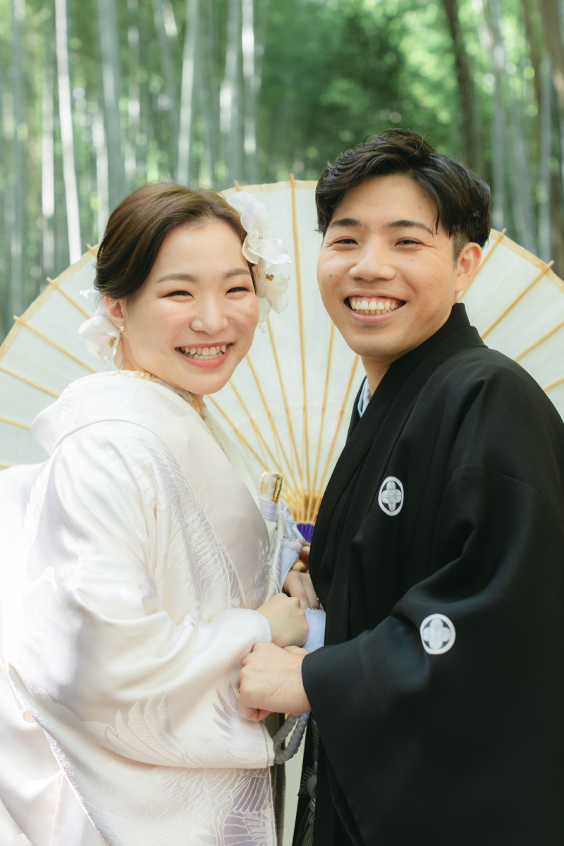 傘で人の写り込みをなくして