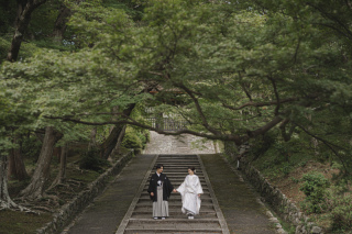 自然豊かな毘沙門堂