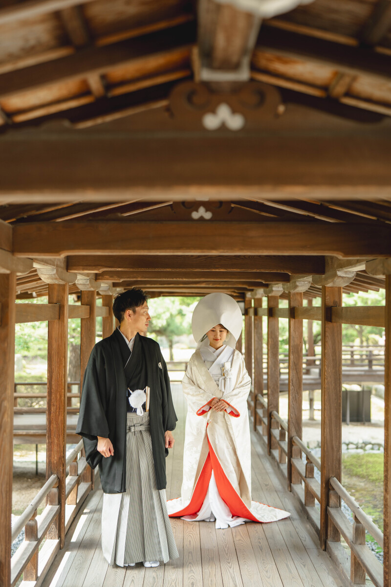 長い回廊で奥行きのある美しい写真が撮れる