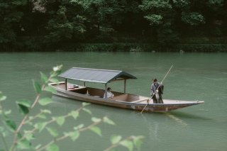 屋形船で落ち着いたひと時を