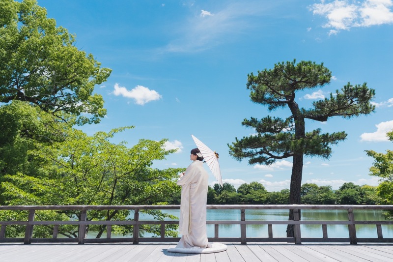 大覚寺の青空で!