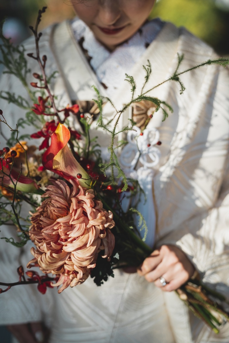 ブーケも変えて