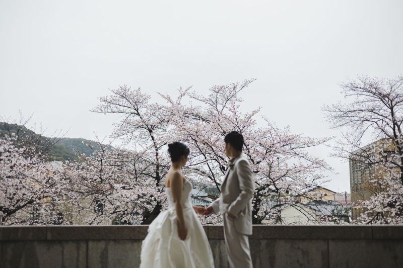 ENISHI PHOTO WEDDING_【桜ロケーション】