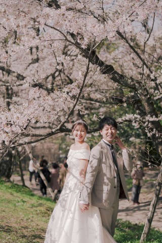 ENISHI PHOTO WEDDING_【桜ロケーション】