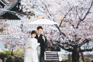 ENISHI PHOTO WEDDING_【桜ロケーション】