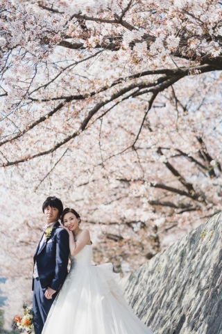 ENISHI PHOTO WEDDING_【桜ロケーション】