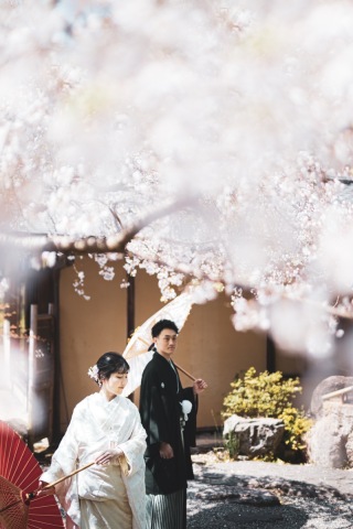 ENISHI PHOTO WEDDING_【桜ロケーション】