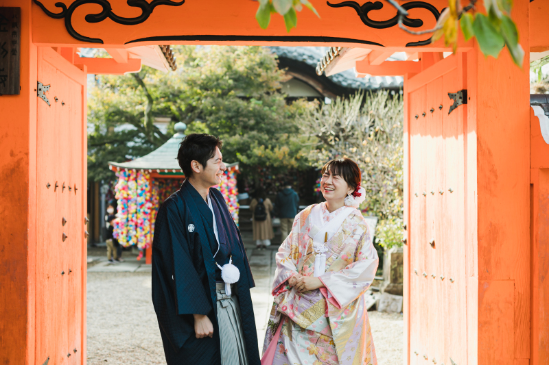 【東山】京都街並みでののロケーション撮影１着［色打掛or白無垢］データ150カット付き