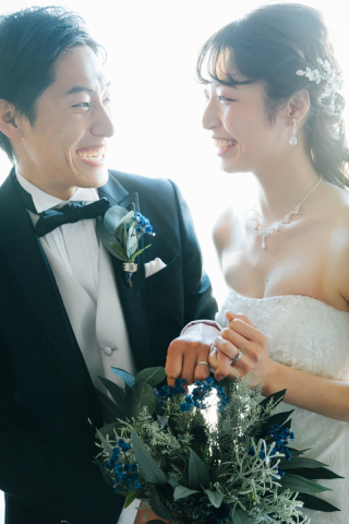 お二人らしい最高の笑顔です。