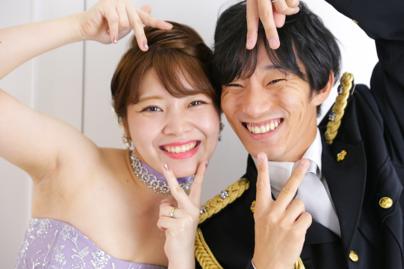 お二人らしいポーズで